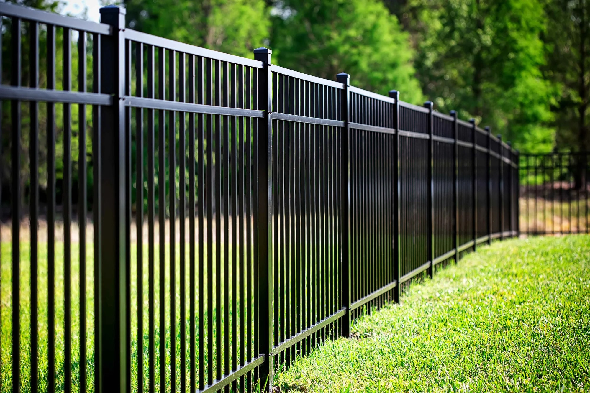 Aluminum fencing at a residential property