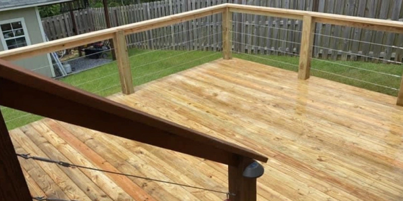 deck built in a residential house